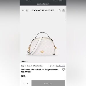 Coach Serena satchel crossbody handbag purse